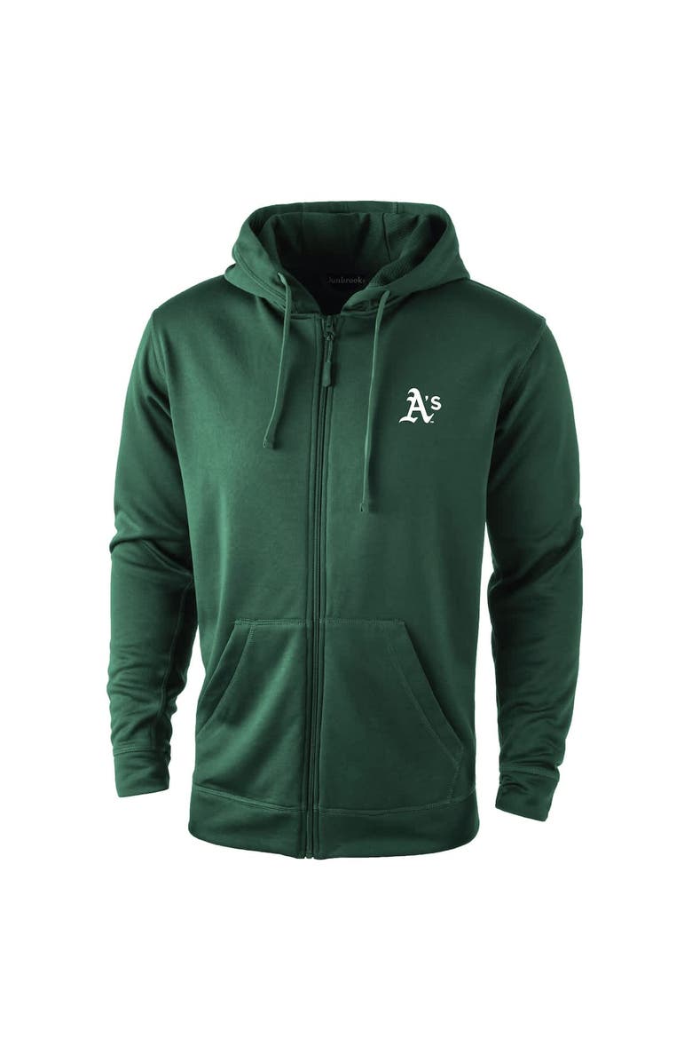 DUNBROOKE Men's Dunbrooke Green Athletics Trophy Full-Zip Hoodie, Alternate, color, 