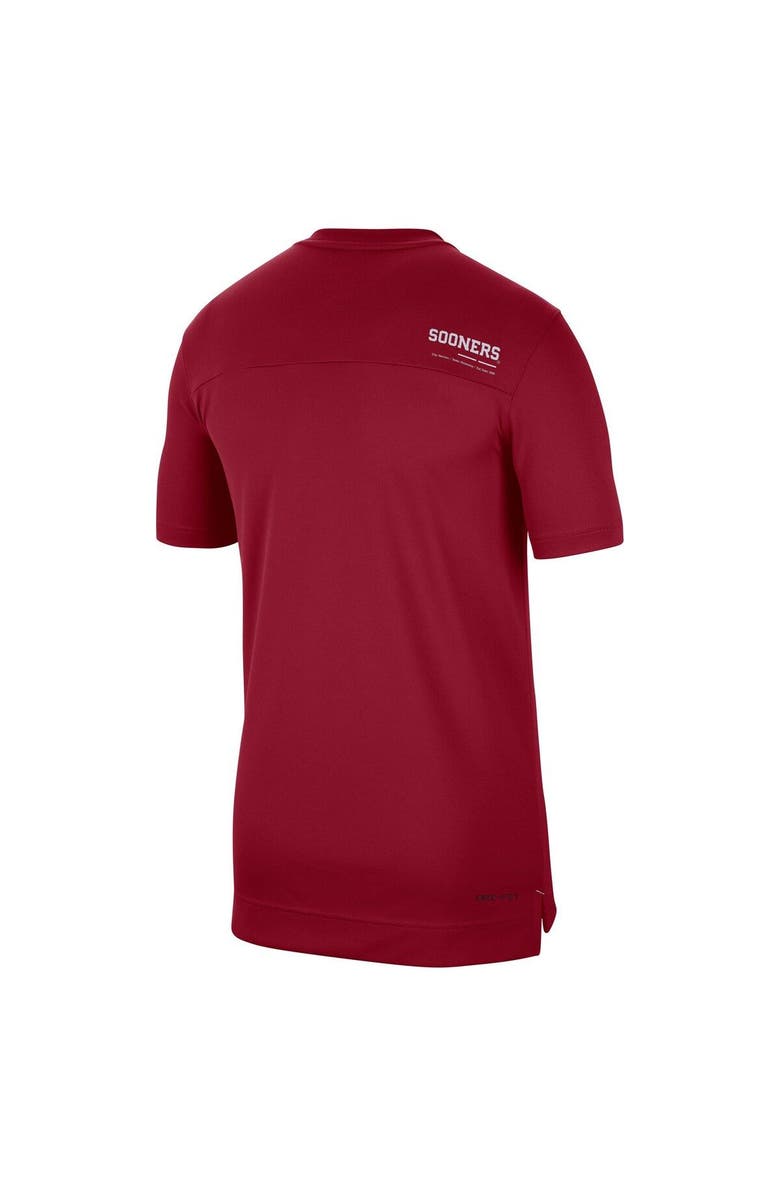 Nike Men's Nike Crimson Oklahoma Sooners 2022 Coaches UV Performance T-Shirt, Alternate, color, Crimson