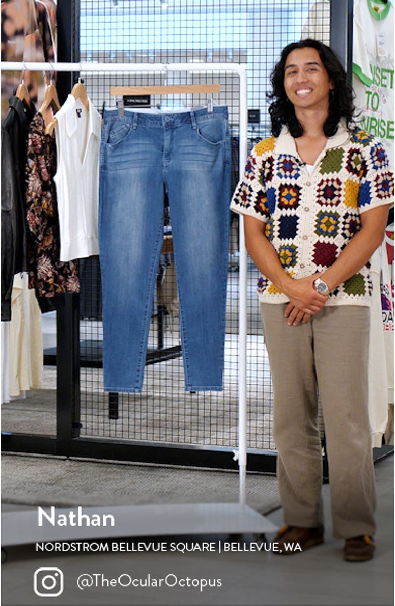 'Ab'Solution High Waist Utility Jeans, sales video thumbnail