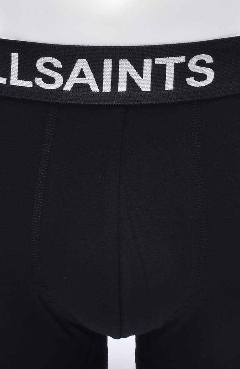 AllSaints 3-Pack Contour Pouch Stretch Organic Cotton Trunks, Alternate, color, Grey Multi