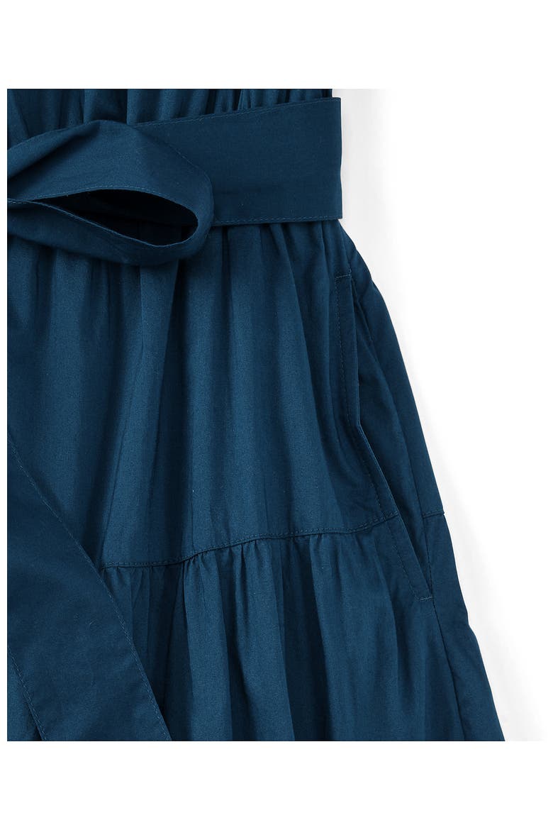 Cotton Voile Button Front Maxi Dress, Alternate, color, Baltic Teal Floral Vine