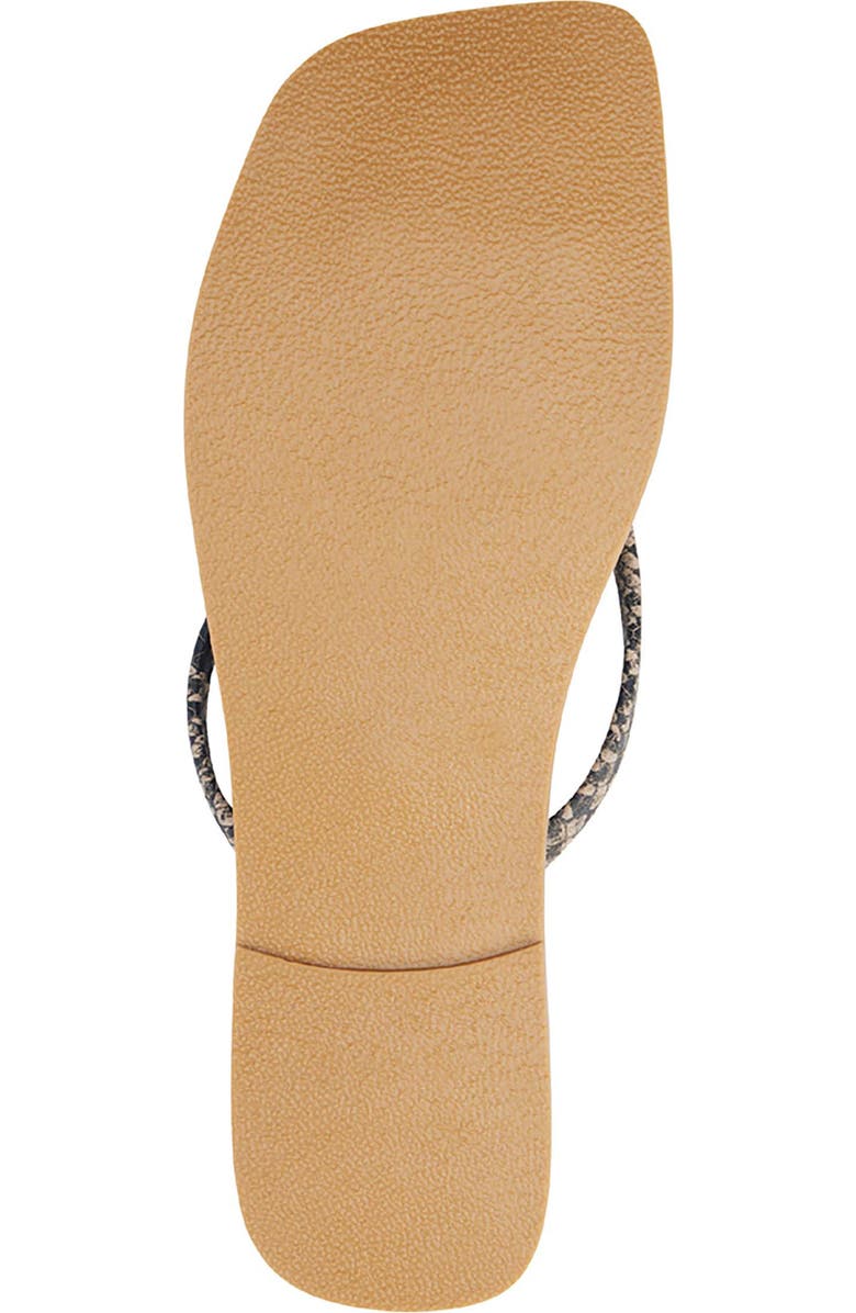 BEACH BY MATISSE Bungalow Flip Flop, Alternate, color, Brown Multi Snake