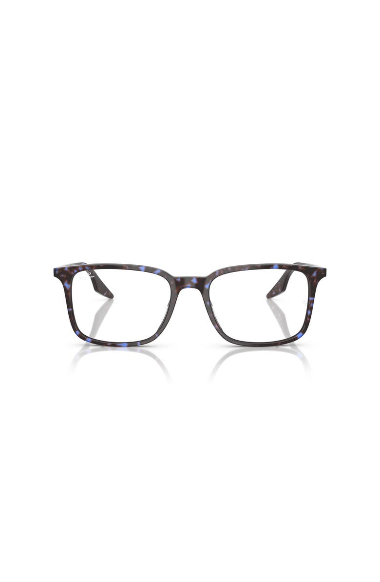 Ray-Ban 55mm Rectangle optical glasses, Alternate, color, Blue