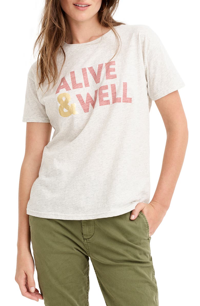 J.Crew Alive & Well Tee, Main, color, 