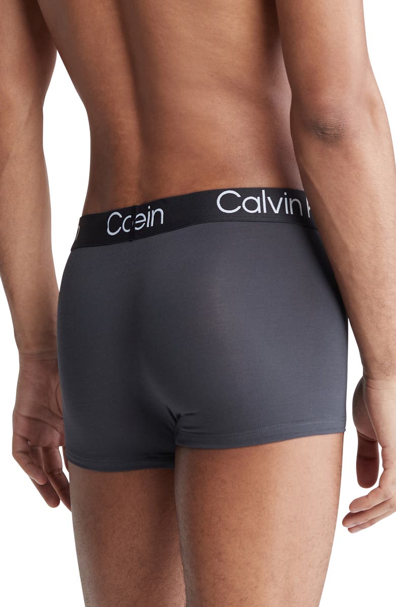 Calvin Klein Ultra-Soft Modern 3-Pack Stretch Modal Trunks, Alternate, color,