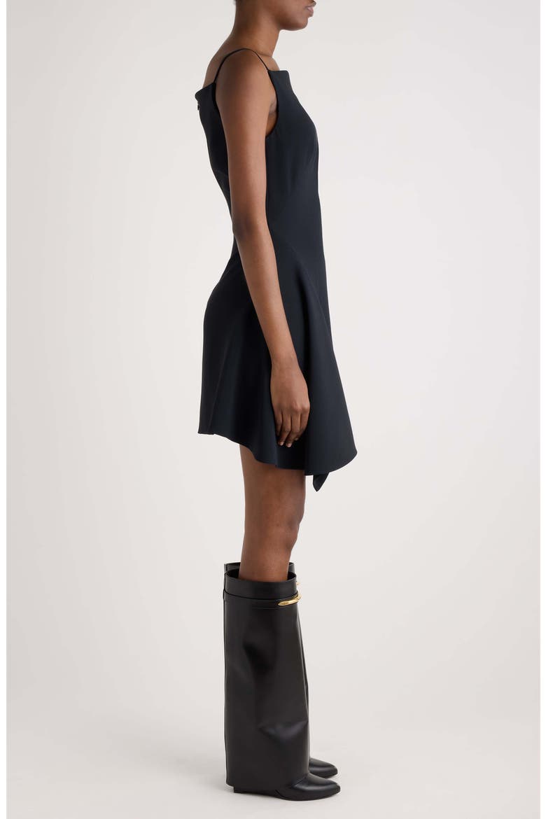 Sliced Minidress, Alternate, color, BLACK