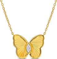 DELMAR Butterfly Pendant Necklace