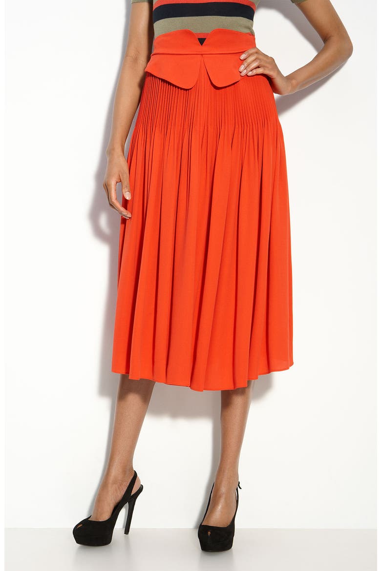 'Mimi' Skirt, Main, color, LOBSTER RED