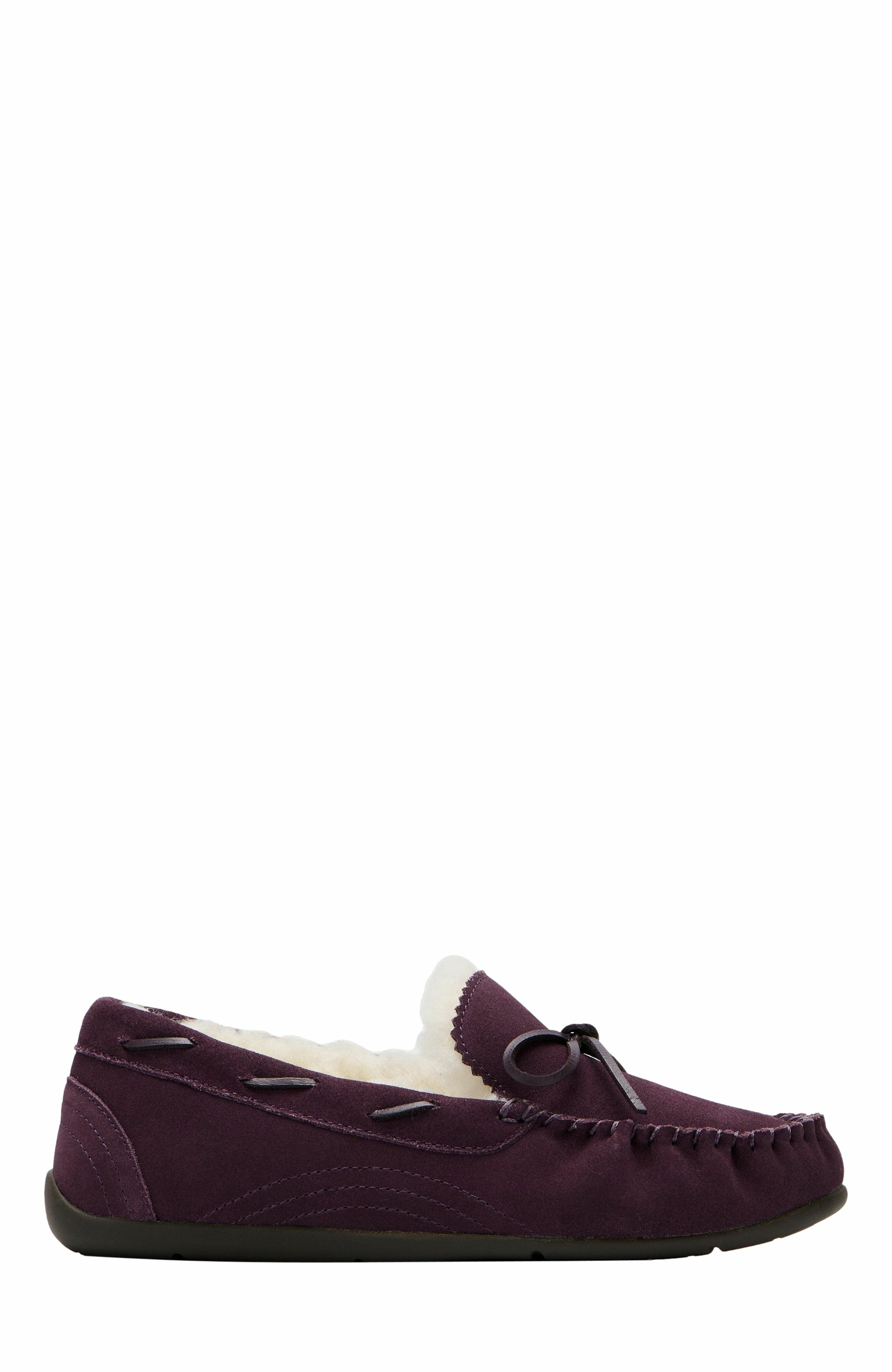 Amble Bow Slipper, Alternate, color, Dark Purple - Regular