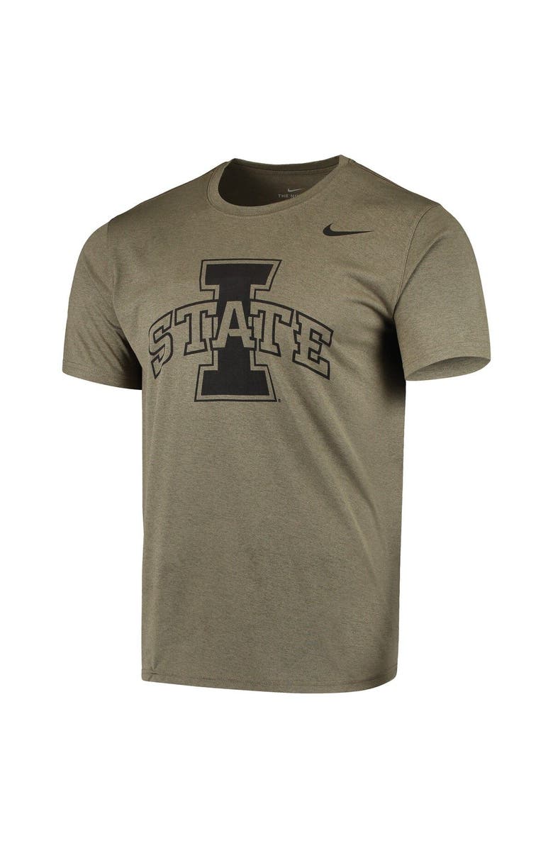 Nike Men's Nike Olive Iowa State Cyclones Tonal Logo Legend Performance T-Shirt, Alternate, color, 