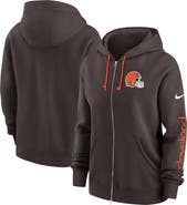 Nike Women's Nike Brown Cleveland Browns Phoenix Hoodie Full-Zip Sweatshirt
