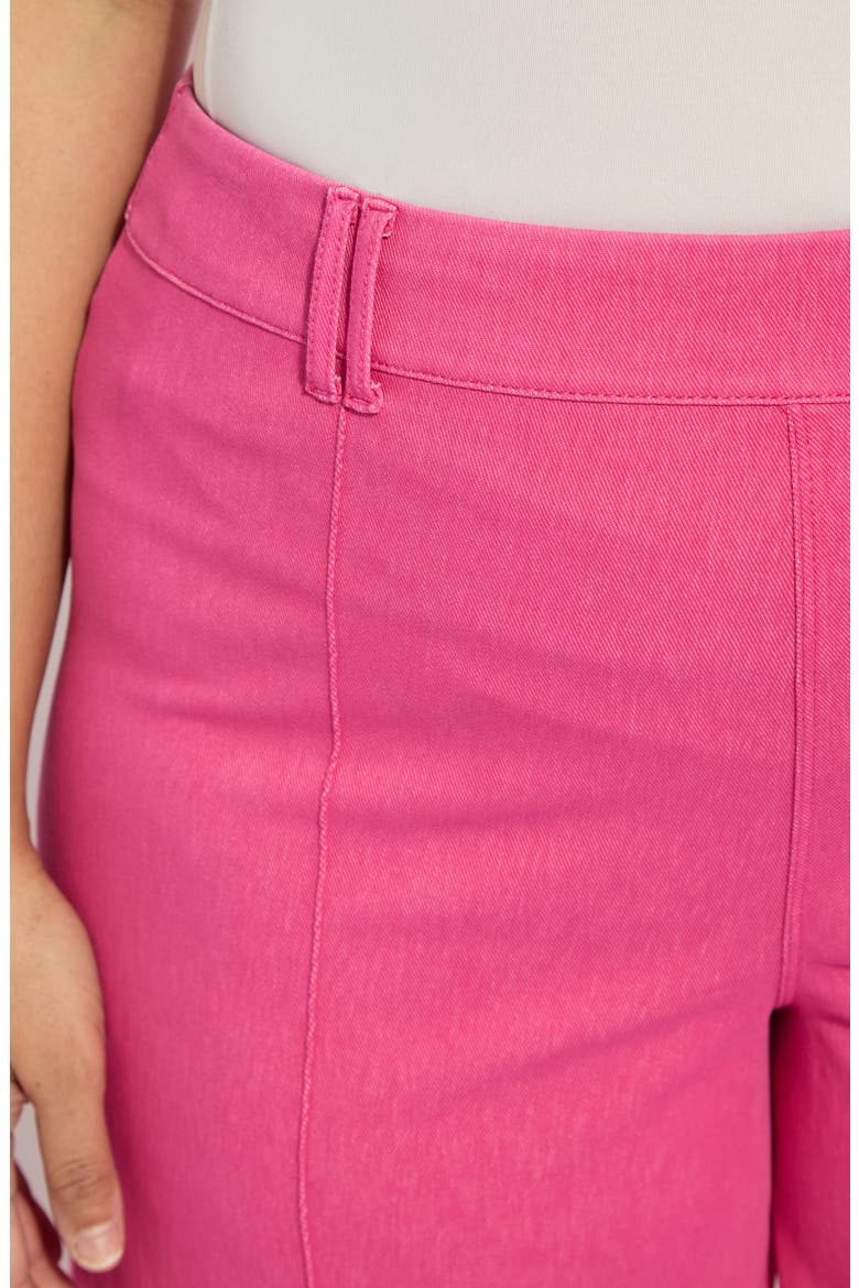 Erin Pintuck Pleat Wide Leg Jeans, Alternate, color, HOT PINK
