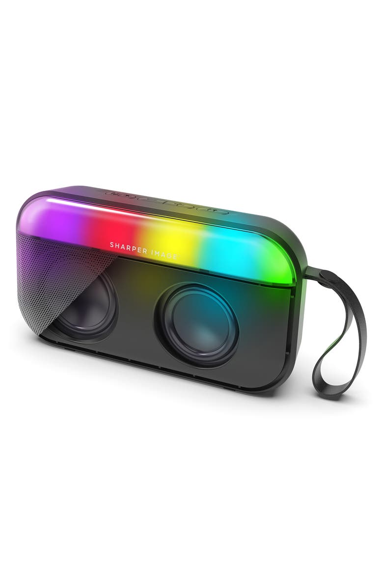 Sharper Image Pulse Glow Portable Speaker, Alternate, color, Black