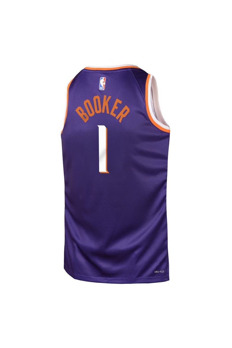 Youth Nike Devin Booker Purple Phoenix Suns Swingman Jersey - Icon Edition, Alternate, color, Purple
