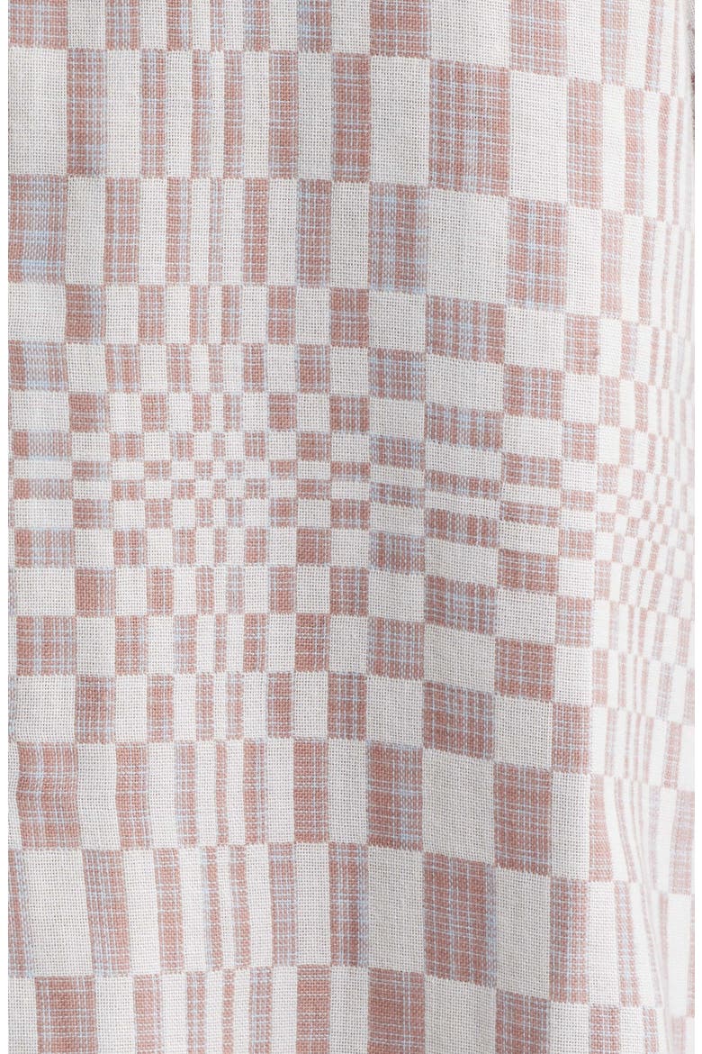 High Focus Moiré Print Cotton Camp Shirt, Alternate, color, DUSK