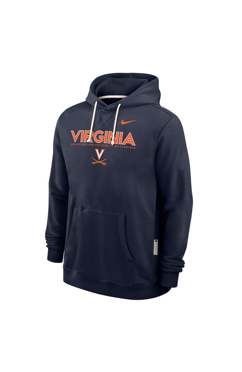 Nike Men's Nike Navy Virginia Cavaliers 2025 Sideline Performance Pullover Hoodie, Alternate, color,