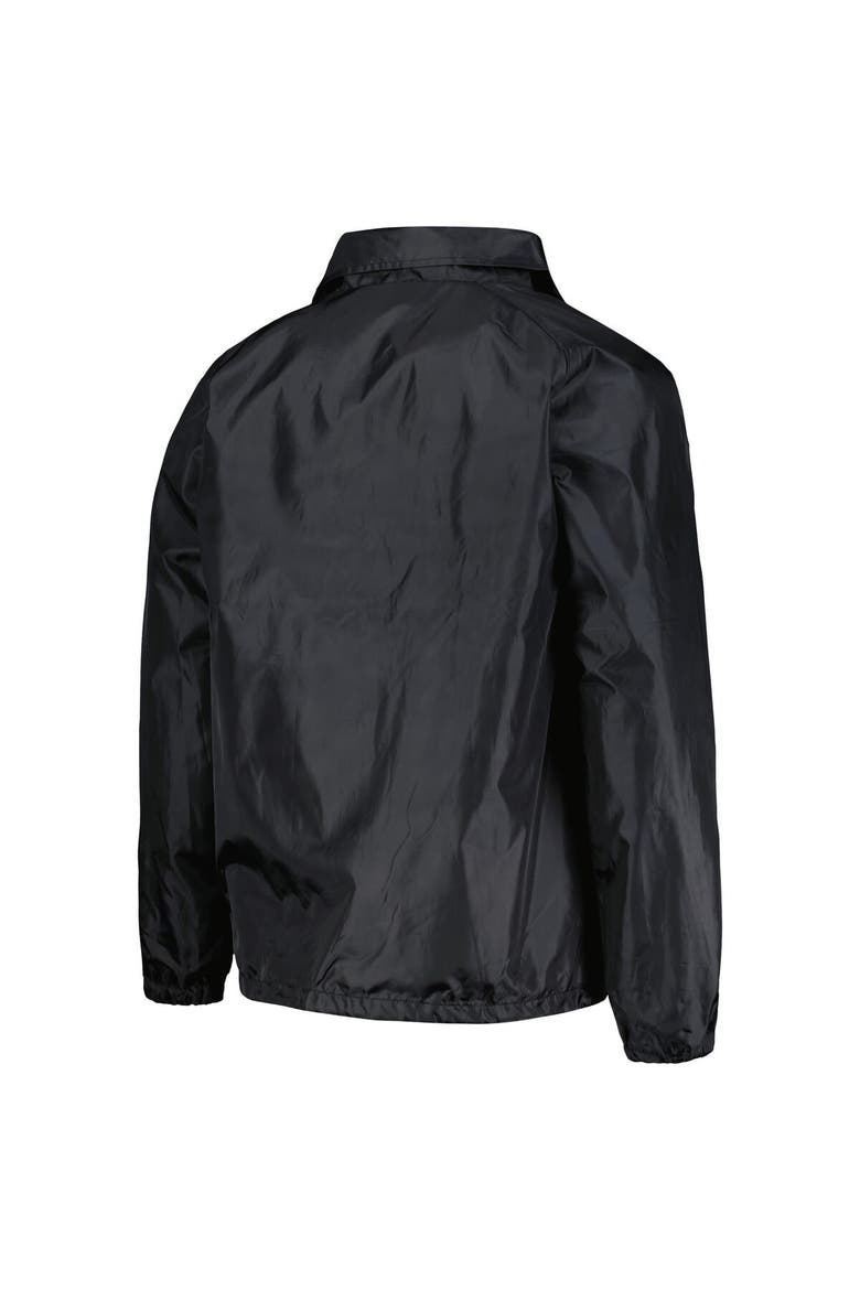 Men's Dunbrooke  Black San Francisco Giants Coach's Raglan Full-Snap Windbreaker Jacket, Alternate, color, Black