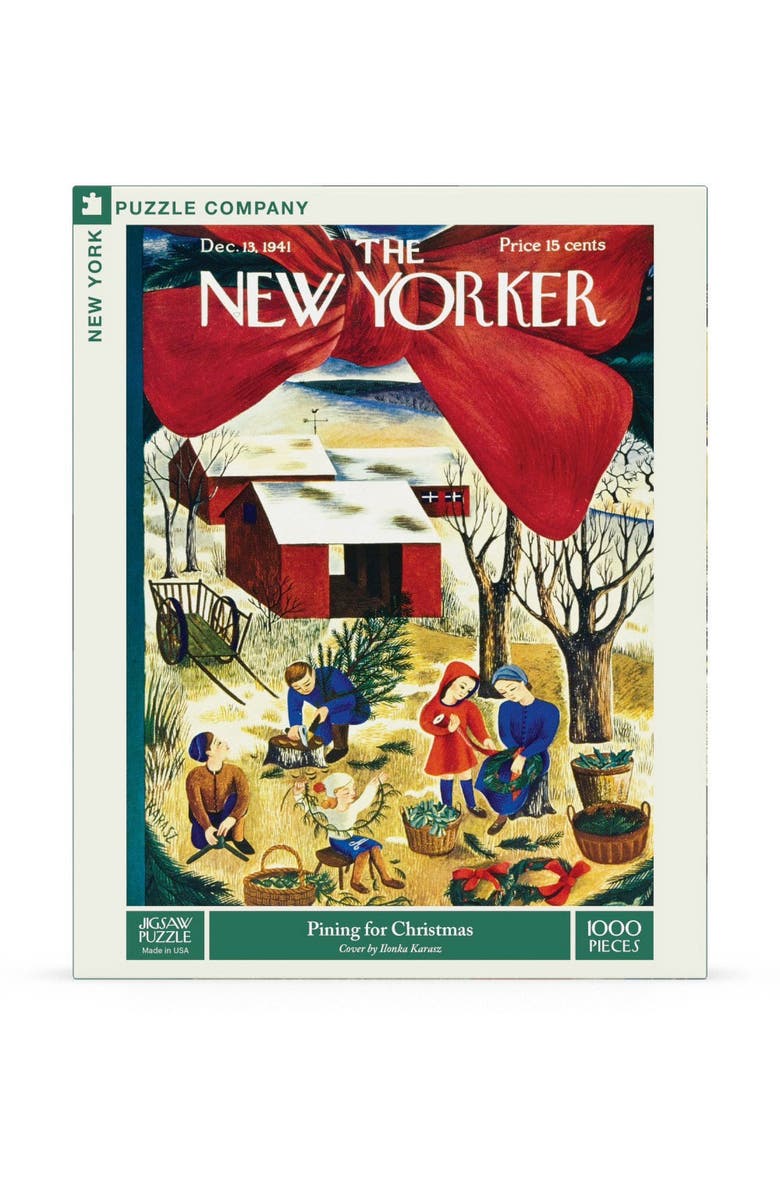 NEW YORK PUZZLE COMPANY Pining for Christmas 1000 Piece Puzzle, Main, color, 