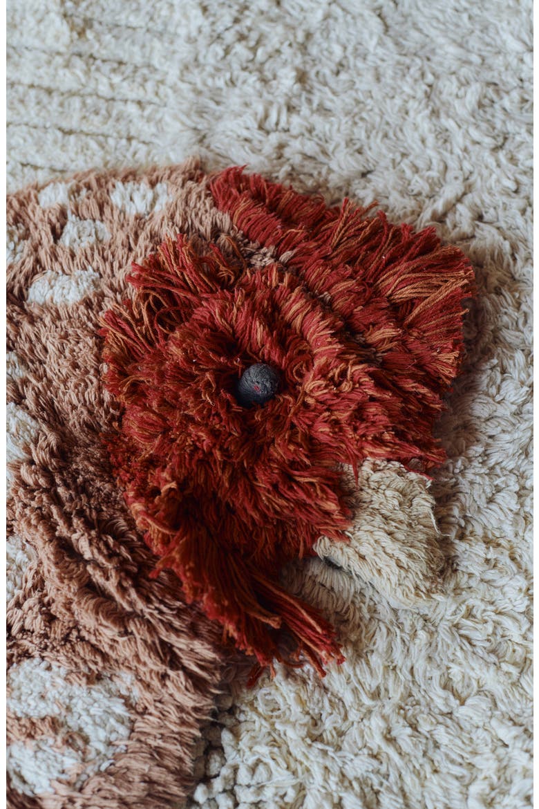 Chicken Washable Cotton Blend Rug, Alternate, color, NATURAL CHESTNUT