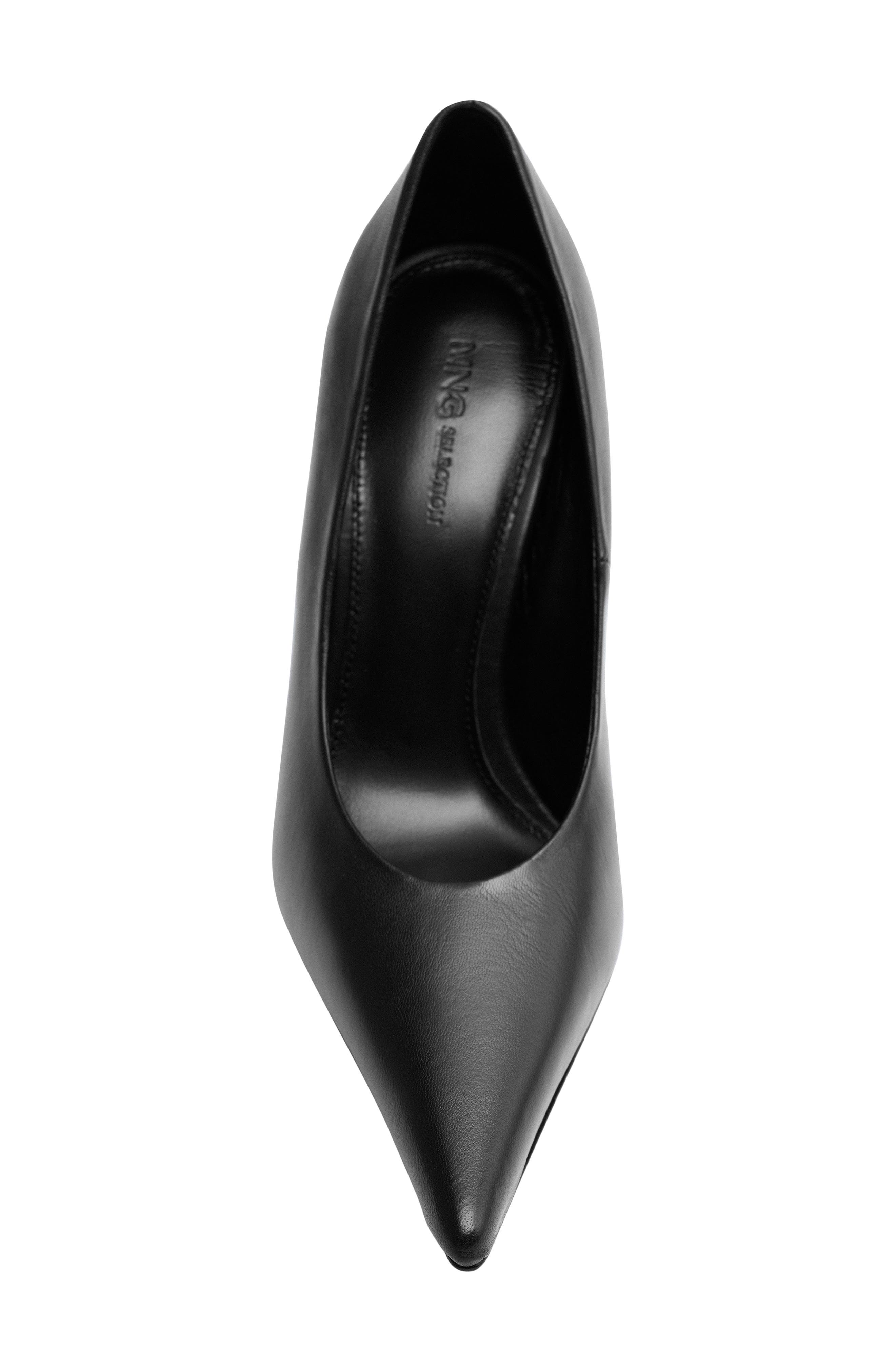 Leather Pump, Alternate, color, BLACK