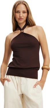 Cotton On Women's Ada Beaded Halter