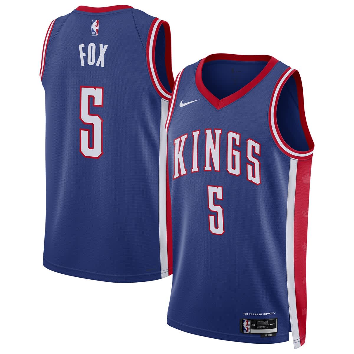 Nike Unisex Nike De'Aaron Fox Blue Sacramento Kings 2024/25
