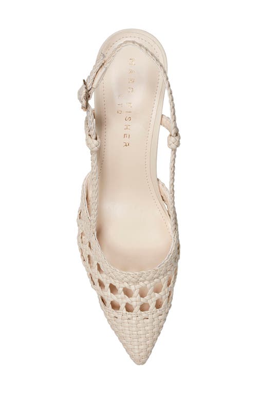 Marc Fisher Ltd Zaiden Slingback Pointed Toe Pump In White