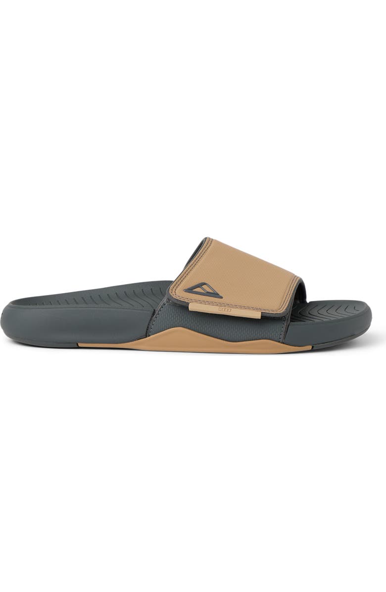 Reef Phantom Slab Slide Sandal, Alternate, color, Black/ Tan