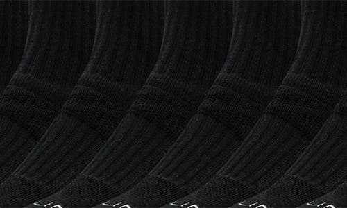 Strideline 8-pack Crew Socks In Black