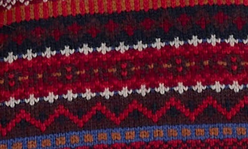 Seasalt Cornwall Percella Cove Fair Isle Merino Wool Blend Sweater Vest In Burgundy