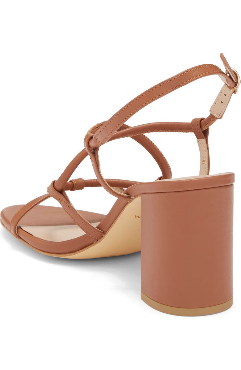 Stuart Weitzman Nilla Block Heel Sandal, Alternate, color, Saddle