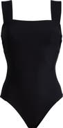 BONDI BORN Gwen Square Neck One-Piece Swimsuit