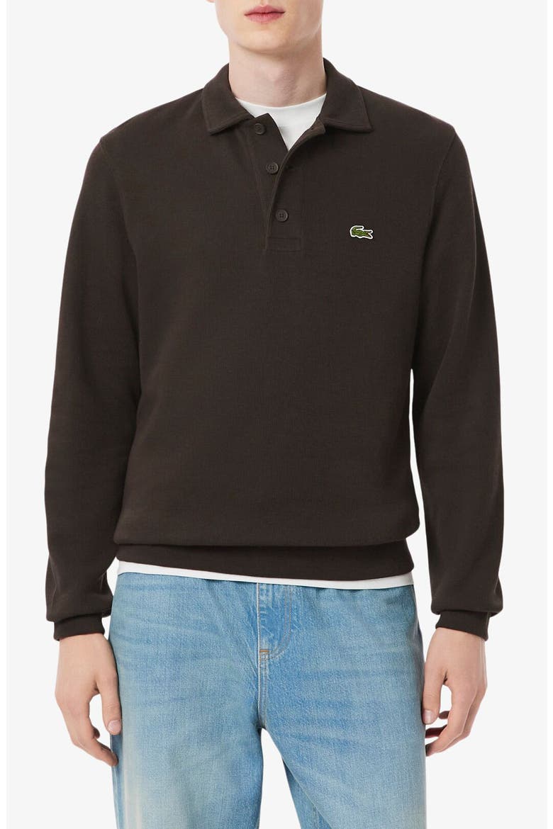 Cotton Rib Polo Sweatshirt, Main, color, PORT 0