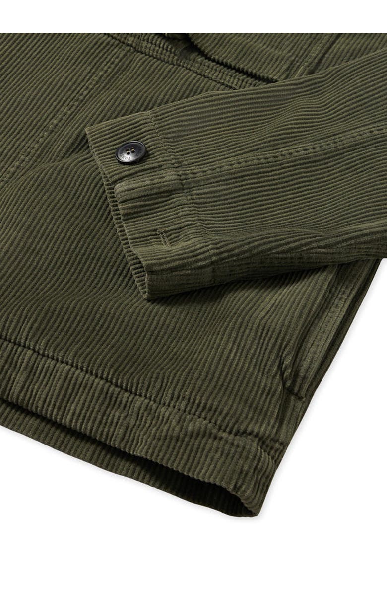 Fortela Solomon Corduroy Overshirt, Alternate, color, Green