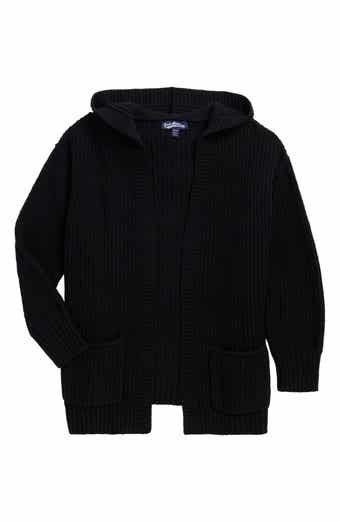 Kids' Hooded Open Cardigan