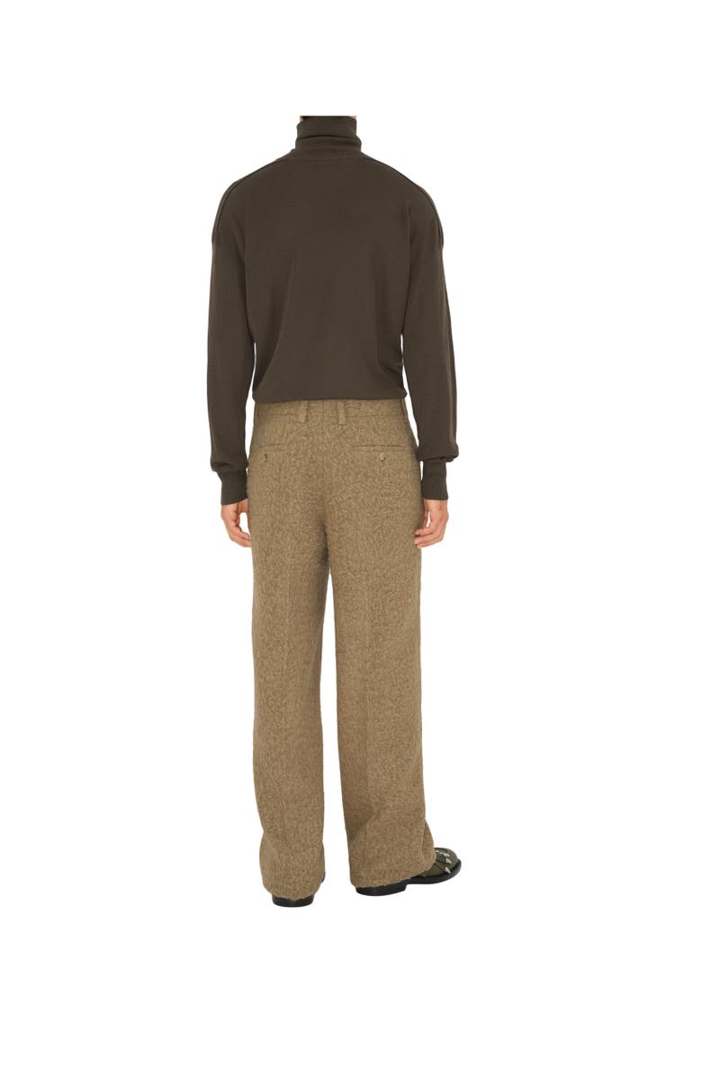 Burberry Linen Wool Blend Tailored Trousers, Alternate, color, 