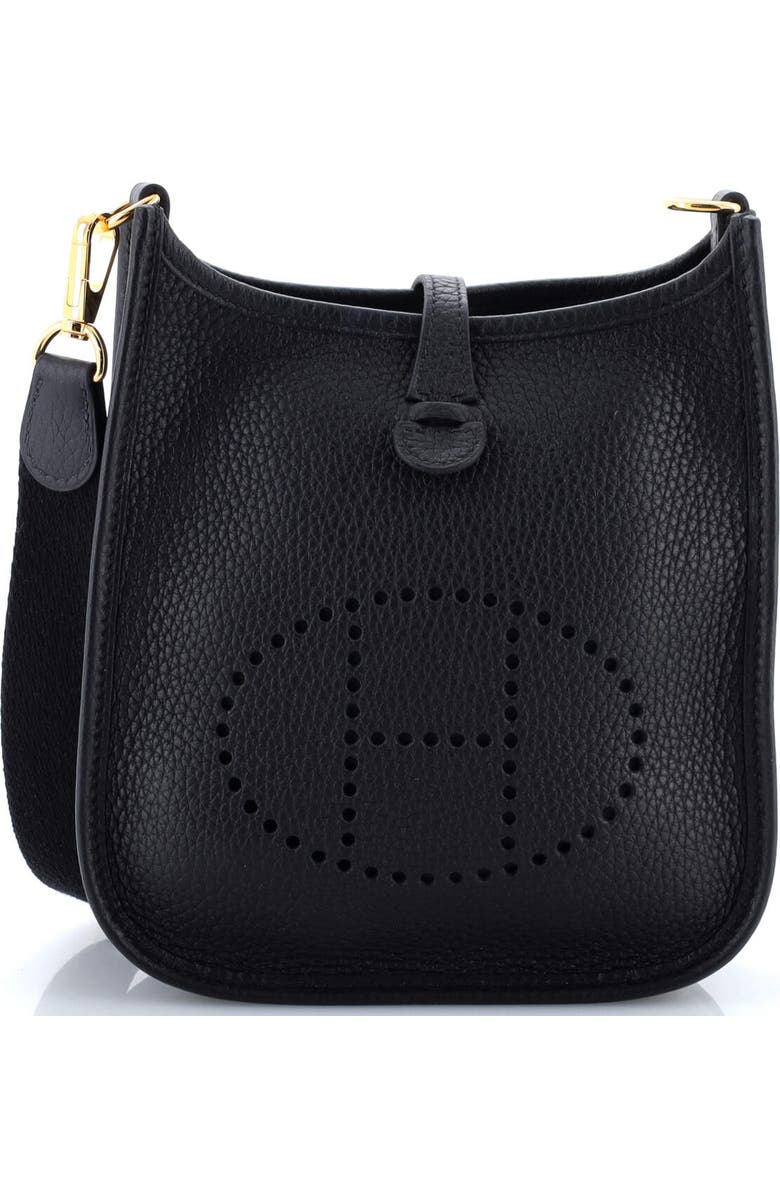Pre-Owned Hermes Evelyne Bag Gen III Clemence TPM, Main, color, Noir