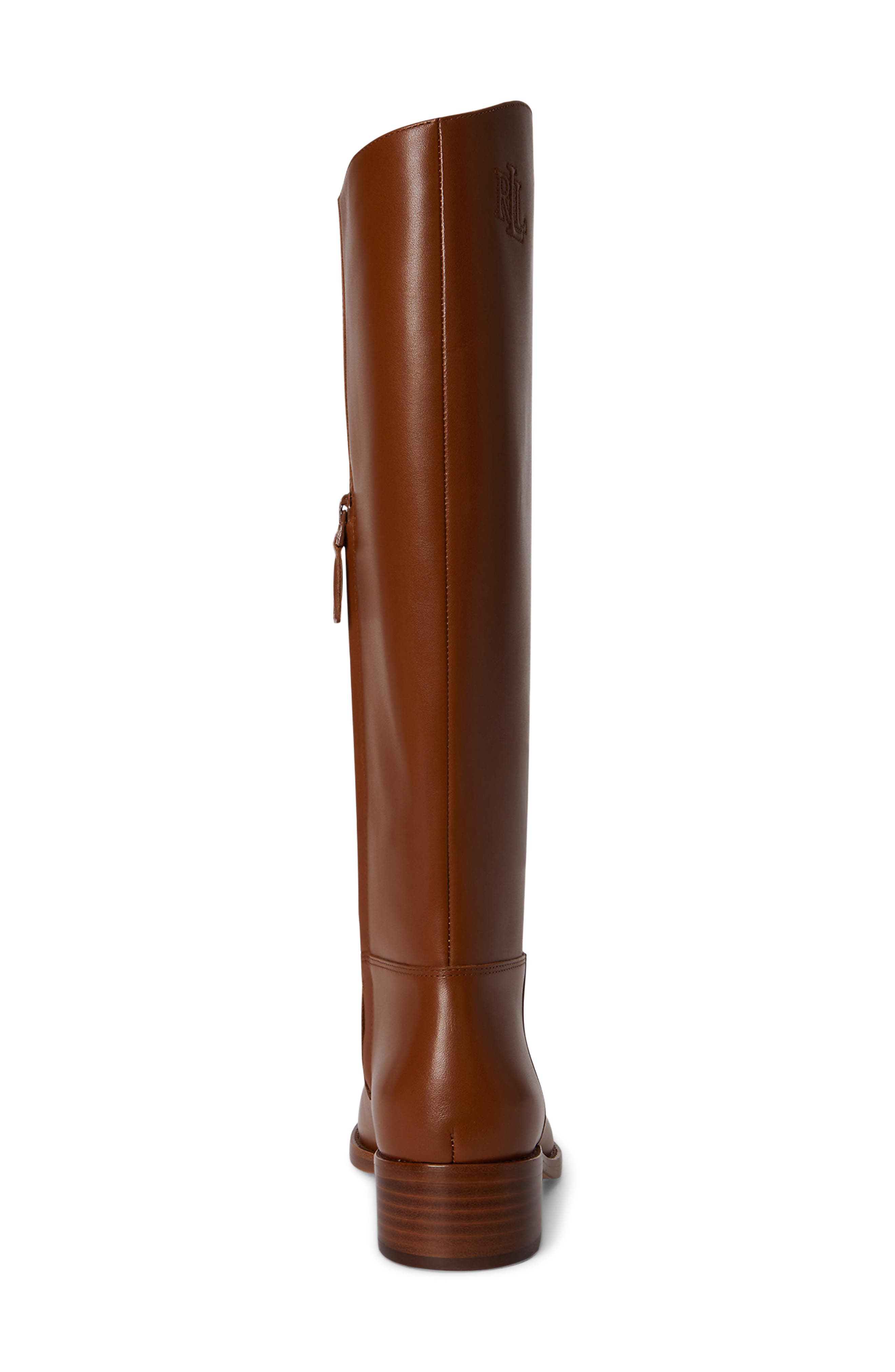 Kyle Tall Leather Boot, Alternate, color, LAUREN TAN