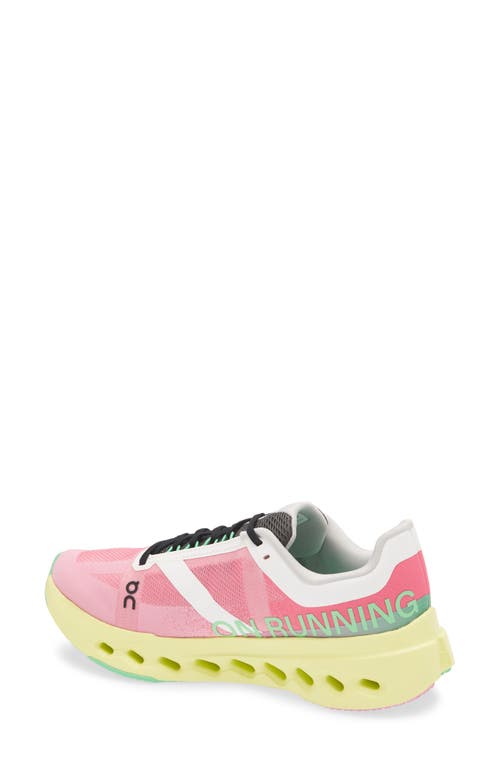 On Cloudsurfer Next Sneakers In Pink/limelight