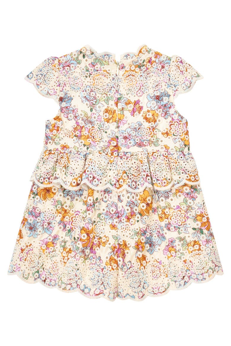 Posie Cotton Embroidered Romper, Alternate, color, Floral