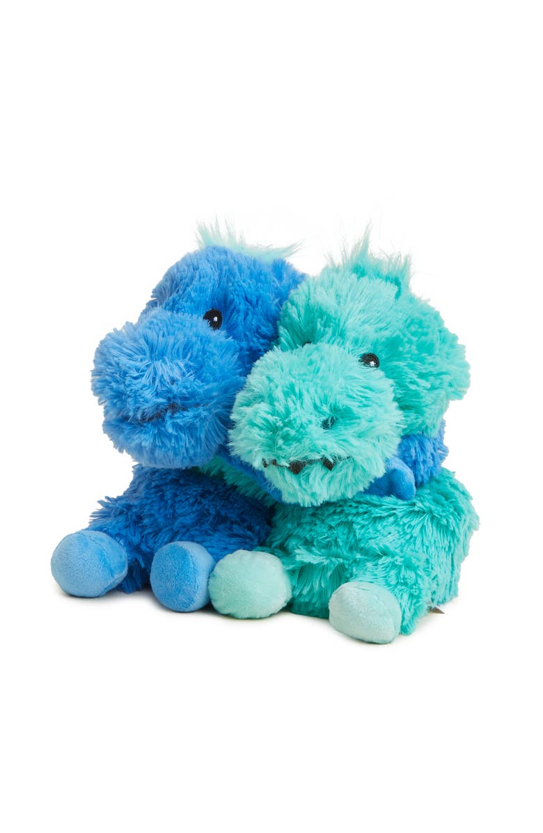 Warmies Dinosaur Hugs Plush Toy, Main, color, Blue-Green