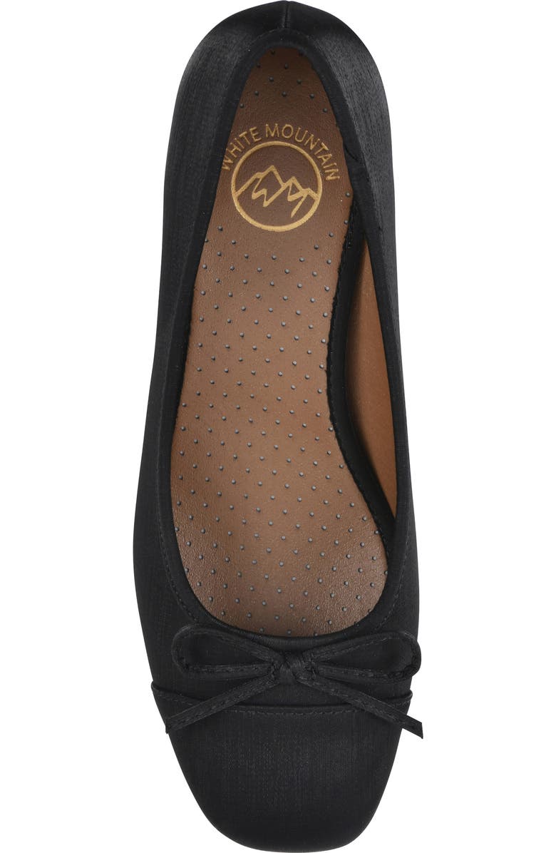 White Mountain Footwear Lately Round Toe Pump, Alternate, color, Black Shimmer Fabric