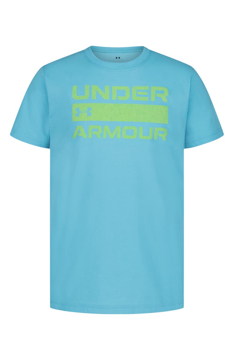Under Armour Kids' UA Bark Stacked Logo Performance Graphic T-Shirt, Main, color, Fresco