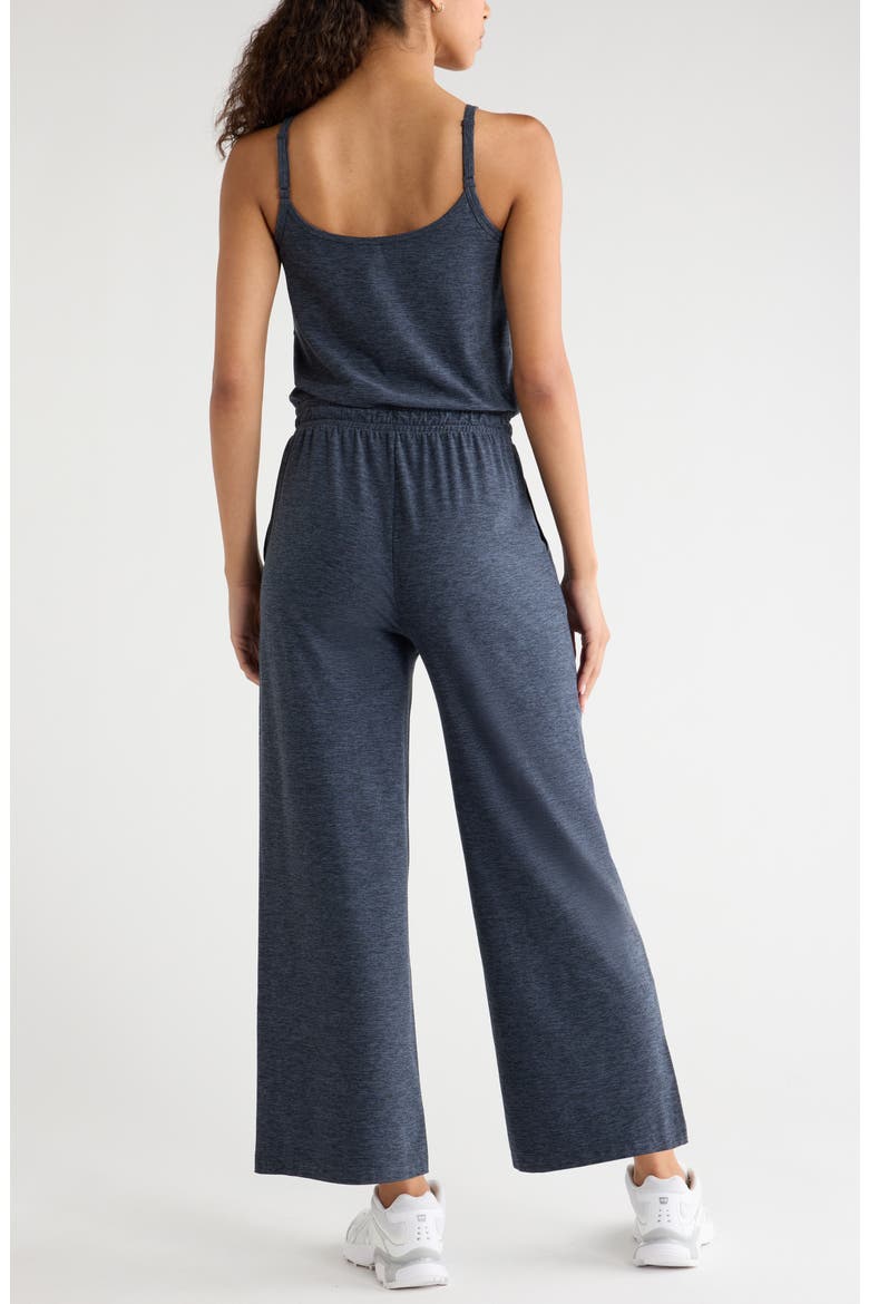 Restore Soft Wide Leg Jumpsuit, Alternate, color, NAVY ARMADA MELANGE