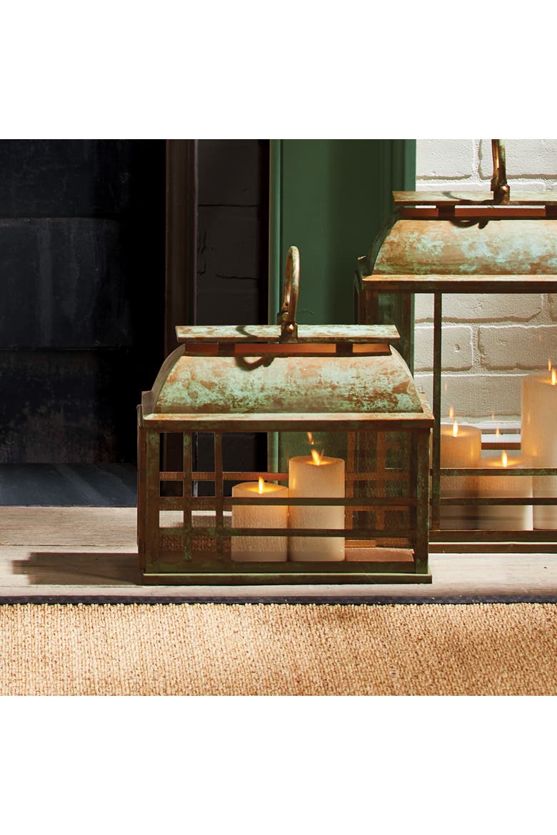 Solana Lantern, Alternate, color, Brown
