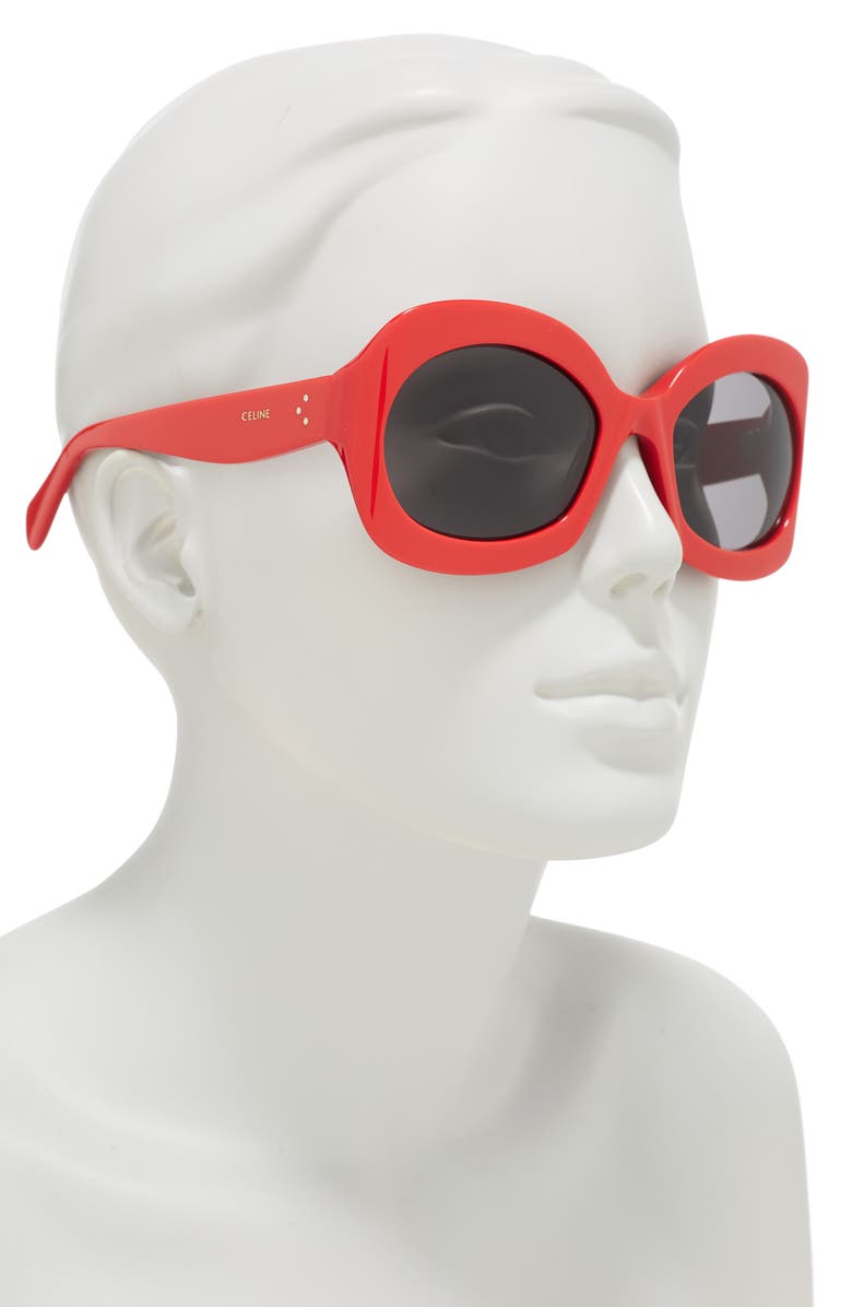 CELINE 57mm Round Sunglasses, Alternate, color,