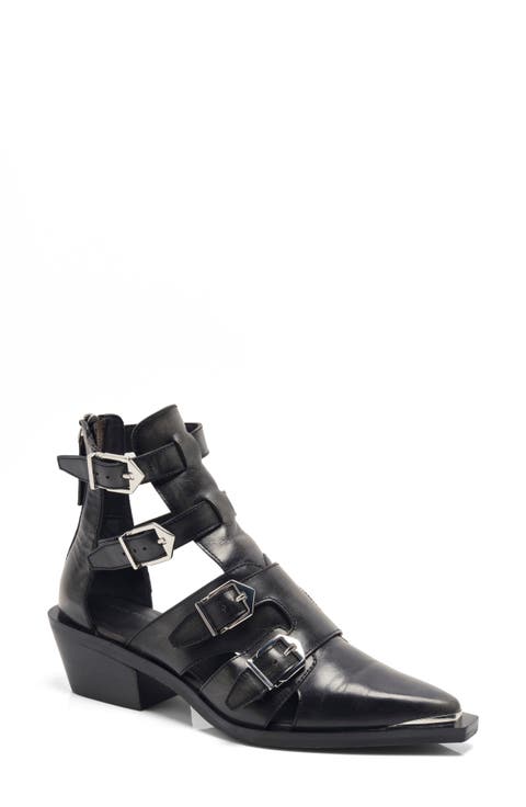 Helen Buckle Strap Bootie (Women)