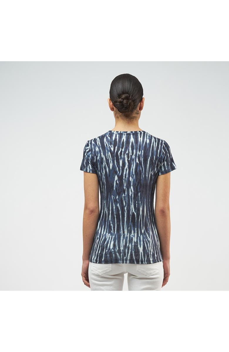 Majestic Filatures Stretch Linen Crewneck, Alternate, color, Vintage Blue