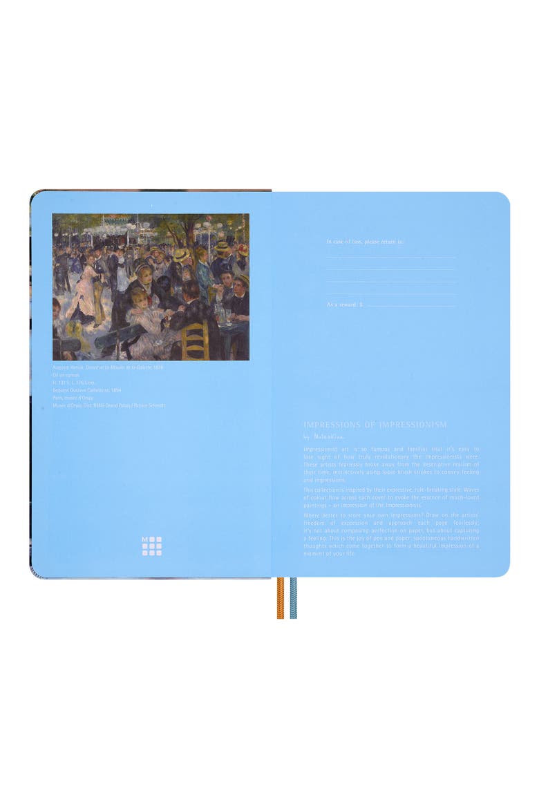 Impressionism Large Notebook, Alternate, color, DECORATED
