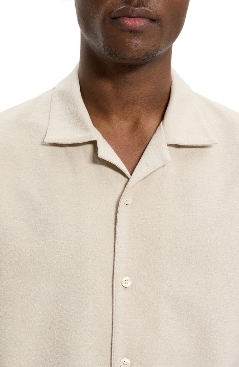 Theory Terry Cloth Camp Shirt, Alternate, color,